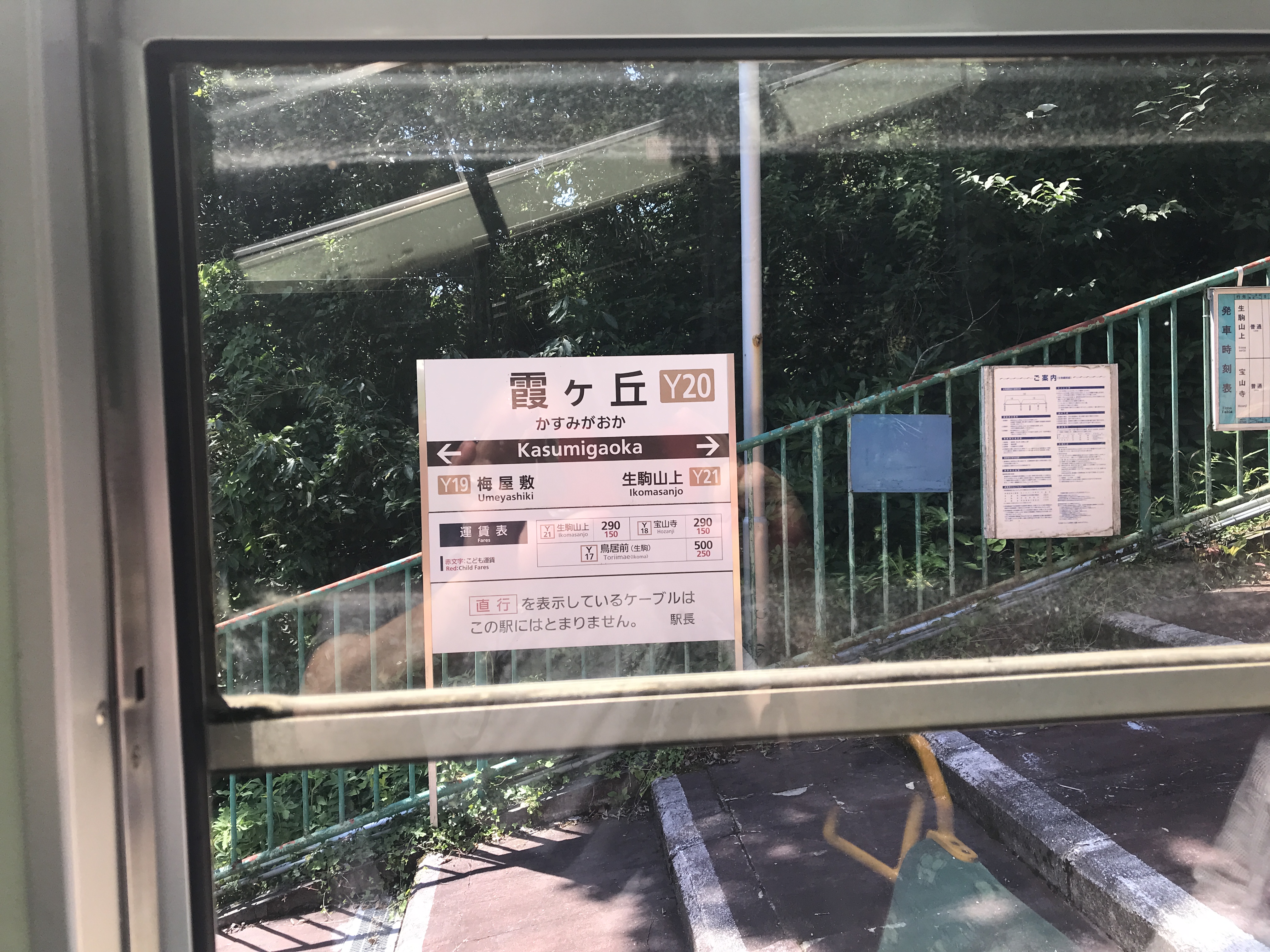 生駒鋼索線霞ヶ丘駅