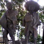 201009220604_京都府_三条大橋_弥次喜多像